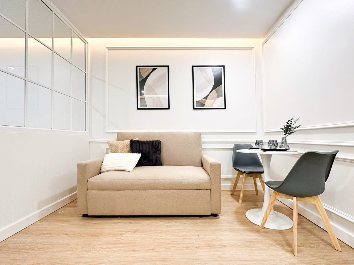 For SaleCondoOnnut, Udomsuk : Condo for sale A Space Sukhumvit 77 (A Space Sukhumvit 77), newly renovated, near the BTS.