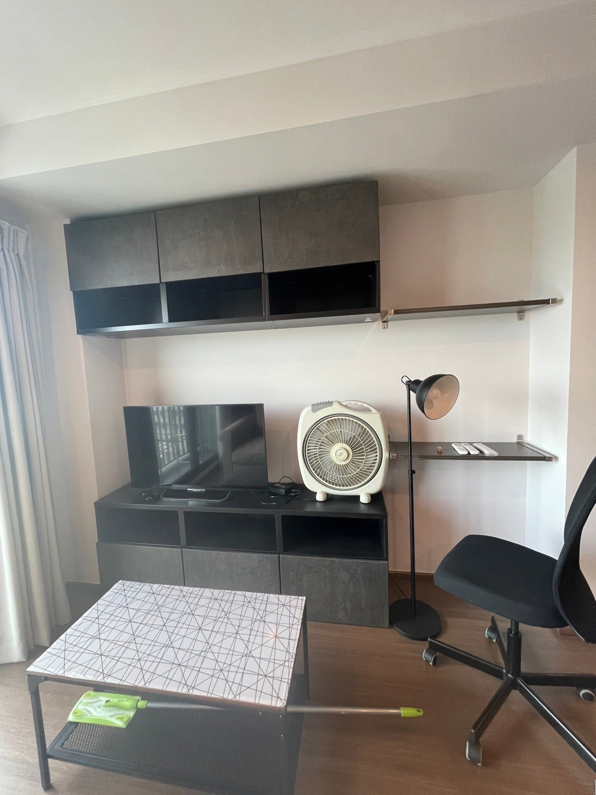 For RentCondoRatchadapisek, Huaikwang, Suttisan : Beautiful room, beautiful view, for rent, 2 bedrooms, 2 bathrooms, Ideo Ratchada Sutthisan.