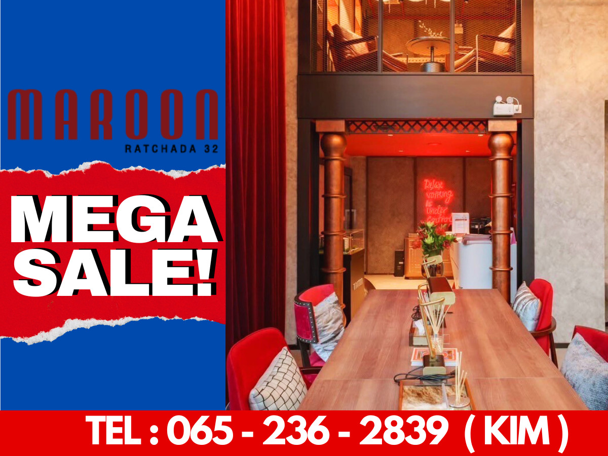 For SaleCondoRatchadapisek, Huaikwang, Suttisan : Best Price in the Area❗️ Maroon Ratchada 32 starting from only 2.29 MB!* 📞 Call now: 065-236-2839 😊