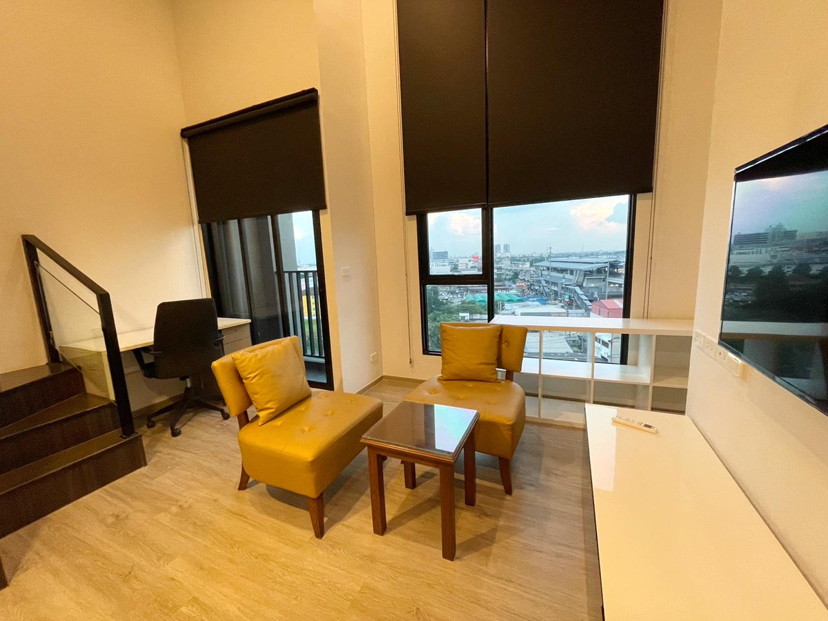 ให้เช่าคอนโดนวมินทร์ รามอินทรา : ให้เช่า คอนโด Origin Plug & Play รามอินทรา Duo Space 30 ตรม. ห้องมุม ตกแต่งครบ