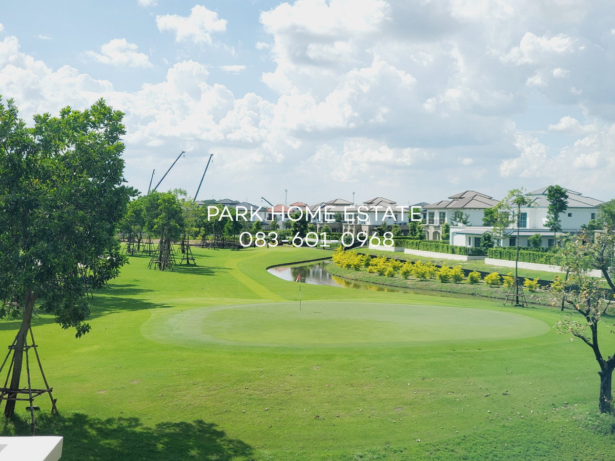 For RentHousePathum Thani,Rangsit, Thammasat : For Rent: Sereno Reignwood Residence Collections A Spanish-style single-family home surrounded by over 2,000 rai of nature, with a golf course backing onto the house.