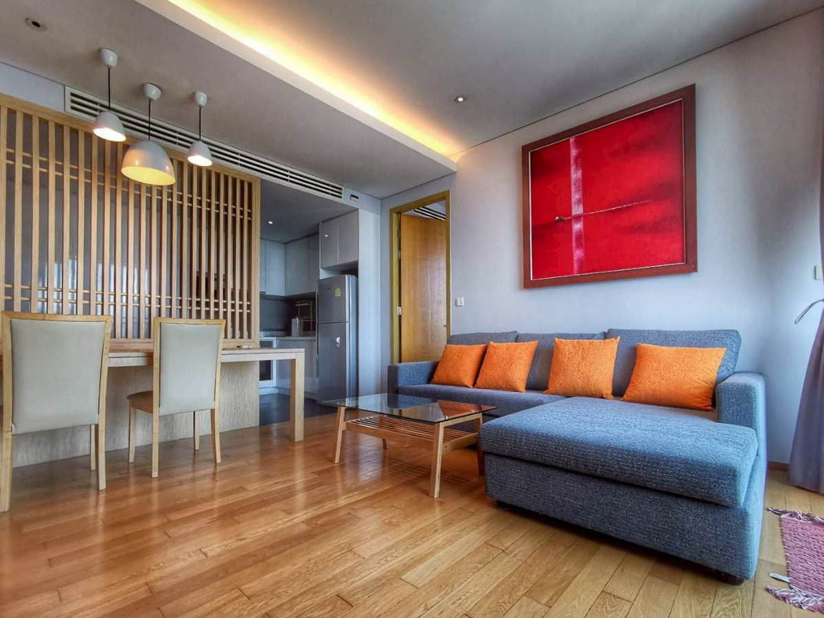 ขายคอนโดสุขุมวิท อโศก ทองหล่อ : ขาย คอนโด Aequa สุขุมวิท 49 แบบ 1 ห้องนอน 60 ตรม ชั้นสูง เฟอร์นิเจอร์ เครื่องใช้ไฟฟ้าครบ Pet Friendly ใกล้ BTS ทองหล่อ พร้อมพงษ์ เอกมัย : SL25S-026