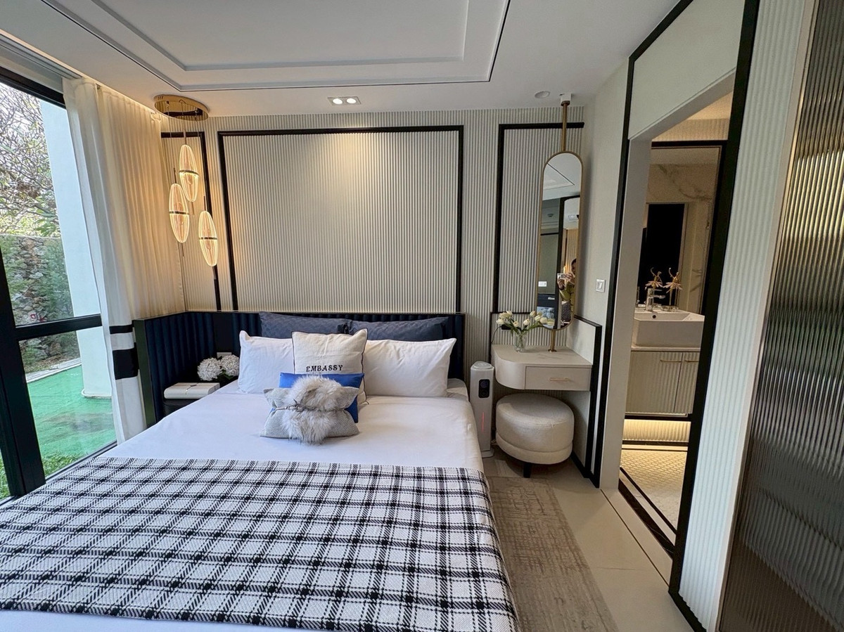 For SaleCondoPattaya, Bangsaen, Chonburi : 🌆Embassy Pattaya, large room | wide balcony | central area Luxury✨ near Jomtien Beach