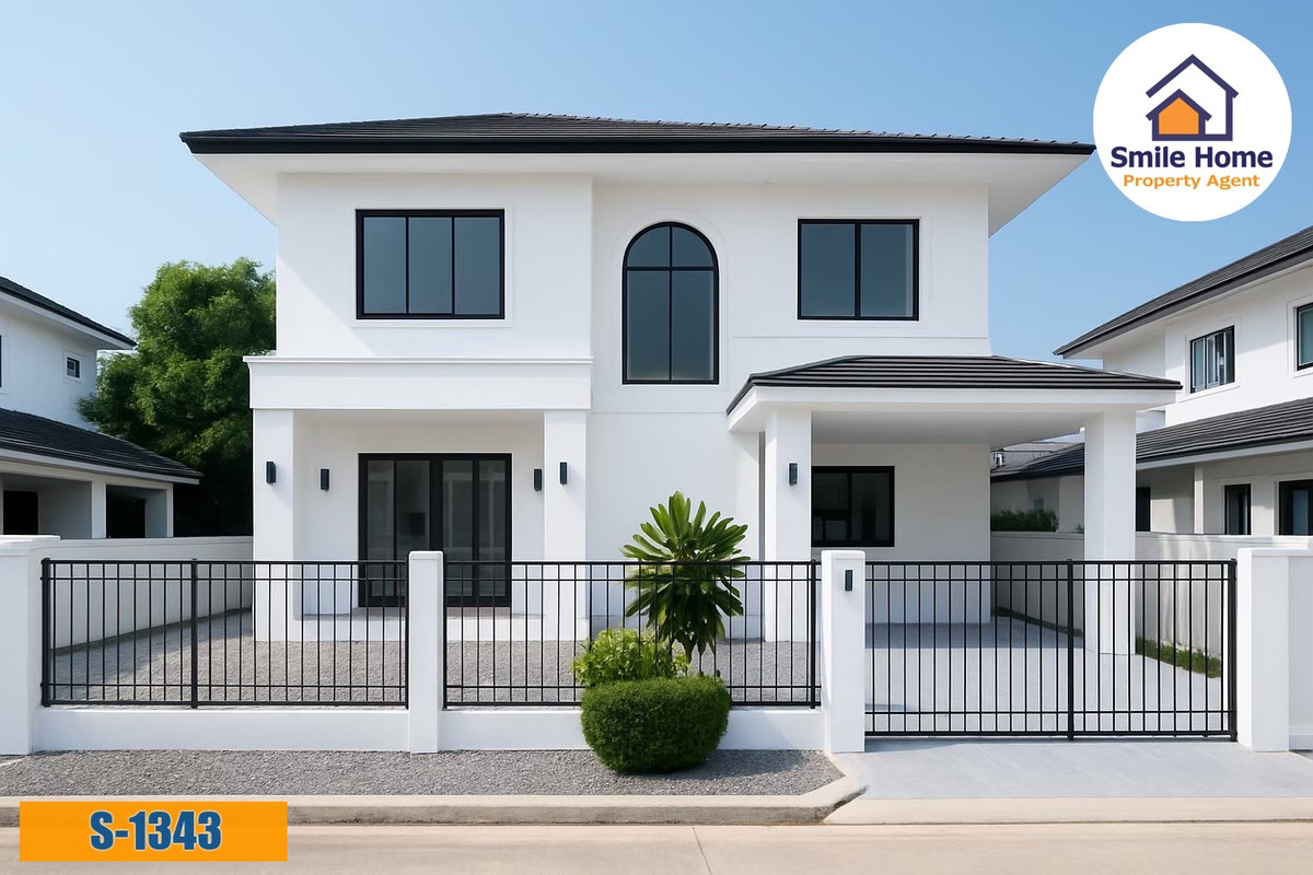 For SaleHouseBangna, Bearing, Lasalle : Single house for sale, Manthana Srinakarin (Soi Sridan 22), Samut Prakan, near the Yellow Line.