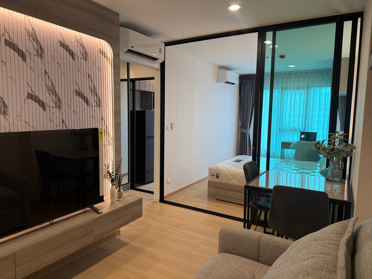 For RentCondoPathum Thani,Rangsit, Thammasat : 🏡 Terra Residence for rent💖 Very beautifully decorated ✨ 27th floor+, lots of storage, tight built-ins ✅️ Ready to move in