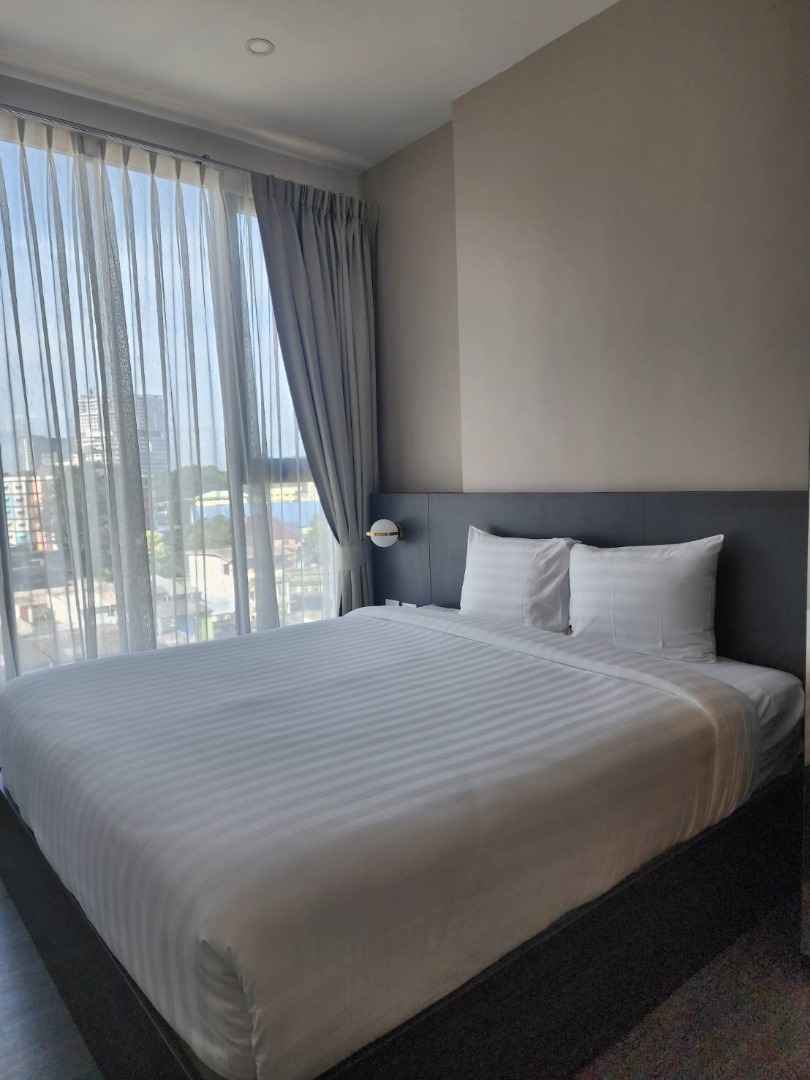 For RentCondoSriracha Laem Chabang Ban Bueng : 🔥Urgent rental🔥 Hampton Sriracha Condo, 32 sq m., fully furnished, ready to move in immediately.