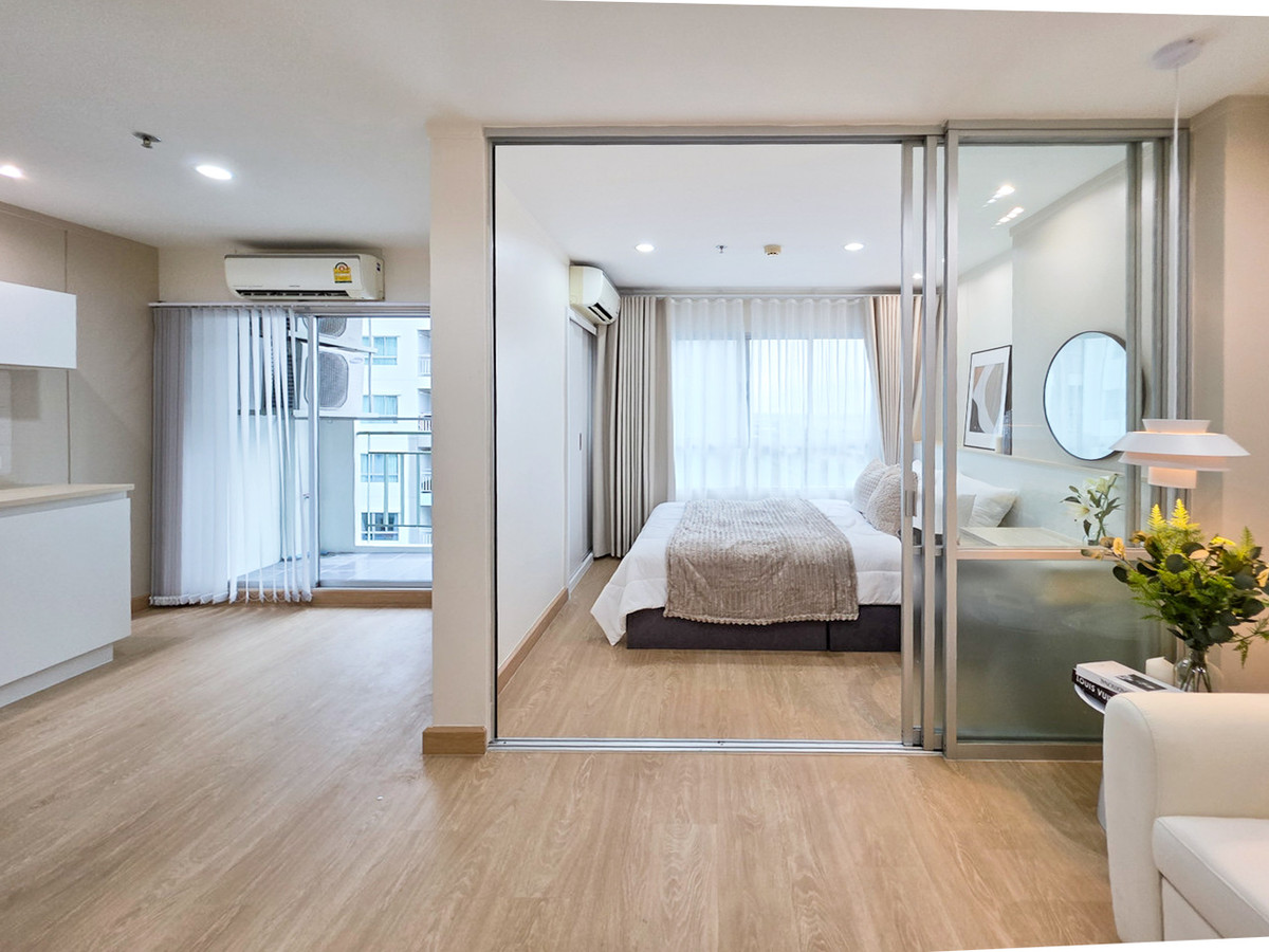 For SaleCondoBangna, Bearing, Lasalle : K-6619 Newly decorated room, high floor, ready to move in, near Mega Bangna.