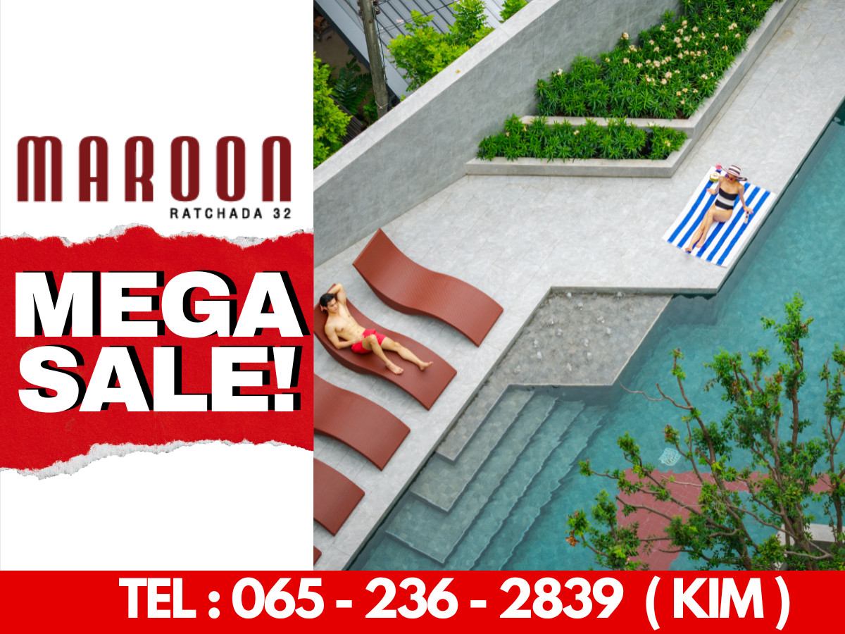 For SaleCondoRatchadapisek, Huaikwang, Suttisan : Best Price in the Area❗️ Maroon Ratchada 32 starting from only 2.29 MB!* 📞 Call now: 065-236-2839 😊