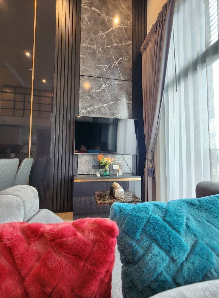 For RentCondoRama9, Petchburi, RCA : 🔥Urgent for rent🔥 Ideo Rama 9 - Asoke, 2 bedrooms, high ceilings, fully furnished, ready to move in, near MRT Rama 9