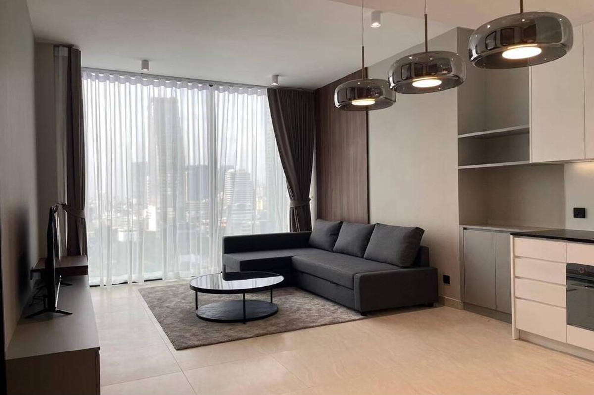 For SaleCondoSathorn, Narathiwat : 🔥 Sale with tenant !! Pet friendly !! Tait Sathorn 12, 1 bedroom, 1 bathroom, North Facing, high floor 15++, rare item, Modern classic style!!🔥 Code C20230104613 furnished, Special Deal!!📣📣