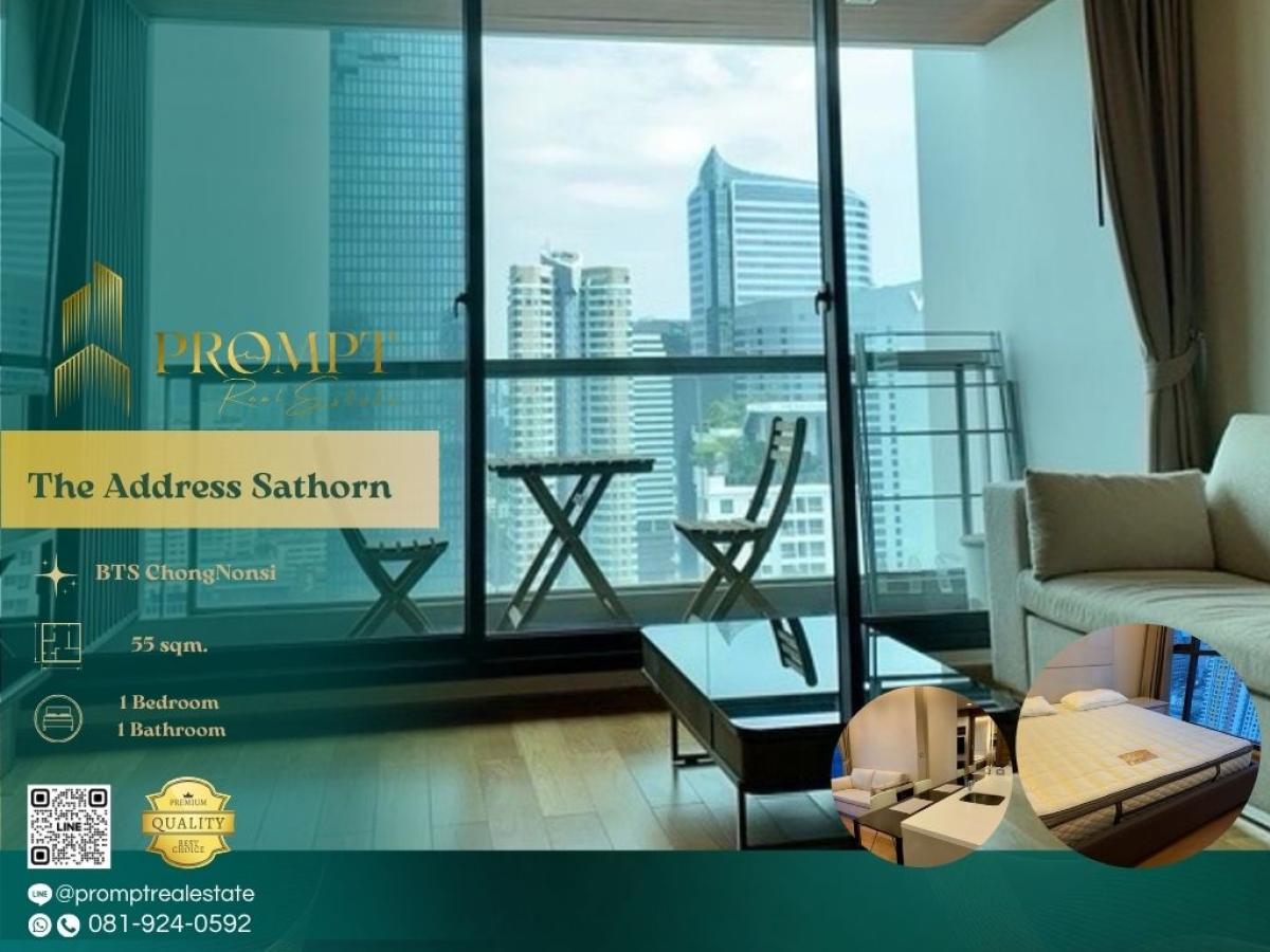 ให้เช่าคอนโดสาทร นราธิวาส : ST13658 - The Address Sathorn :  ดิ แอดเดรส สาทร - BTS ChongNonsi / BTS SaintLouis / SathornSquare