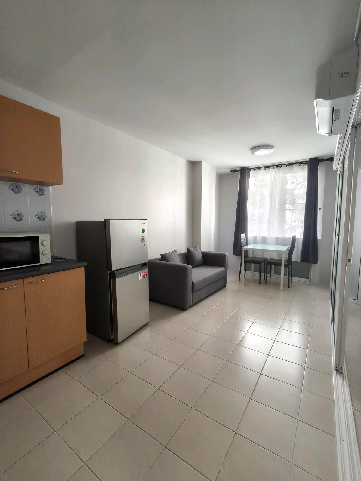 For RentCondoBangna, Bearing, Lasalle : Condo for rent, 1 bedroom, garden view, shady, beautiful room, very livable.