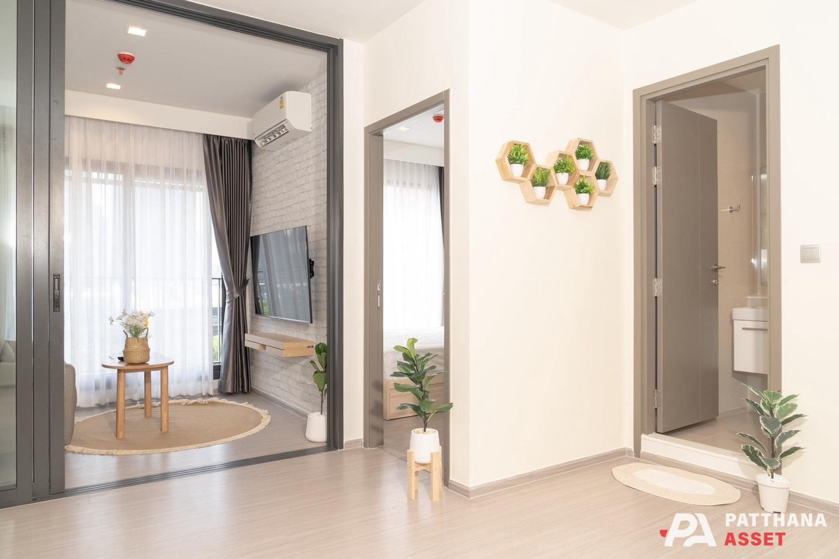 For RentCondoRama9, Petchburi, RCA : For rent 1 bedroom plus 35 sq.m. @Life Asoke Hype near MRT Rama9 station, Central Rama9, G-tower. Best price, ready to move in.