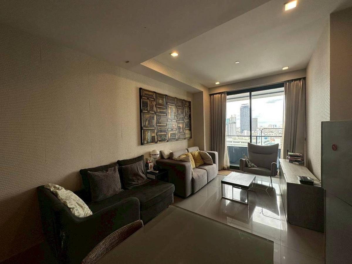 ให้เช่าคอนโดสีลม ศาลาแดง บางรัก : M Silom 2bed2bath 61 Sqm Fullyfurnish , Pet Friendly 45,000-