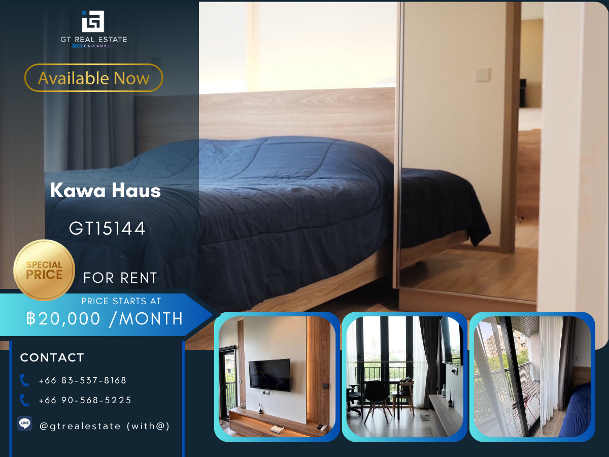 For RentCondoOnnut, Udomsuk : Kawa Haus Condo, convenient travel, close to BTS, there is a shuttle, beautiful room, fully furnished, ready to move in!!