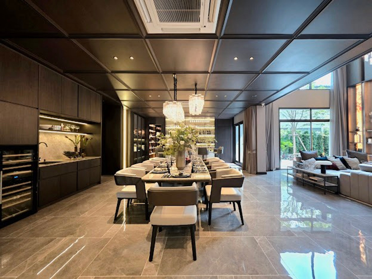 For SaleHouseKaset Nawamin,Ladplakao : 🏛️✨BEON Kaset-Nawamin | 3-story detached house, size 635 sq m, 87 sq m, 5 bedrooms, 6 bathrooms, 4 parking spaces, starting at 44.3 MB. Contact to make an appointment to view Tel.0922635410 (Earth)