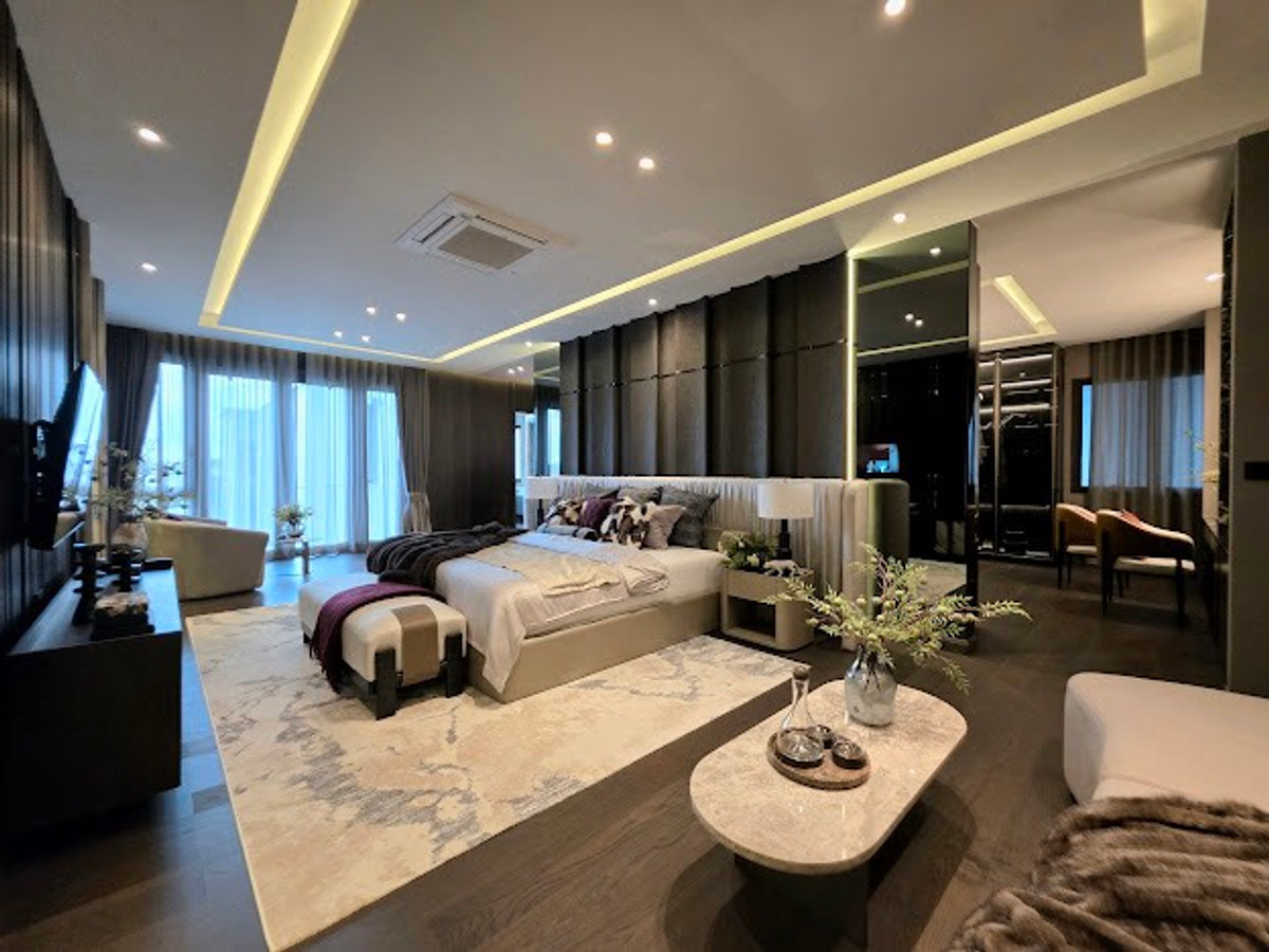 For SaleHouseKaset Nawamin,Ladplakao : 🏛️✨BEON Kaset-Nawamin | 3-story detached house, size 635 sq m, 87 sq m, 5 bedrooms, 6 bathrooms, 4 parking spaces, starting at 44.3 MB. Contact to make an appointment to view Tel.0922635410 (Earth)