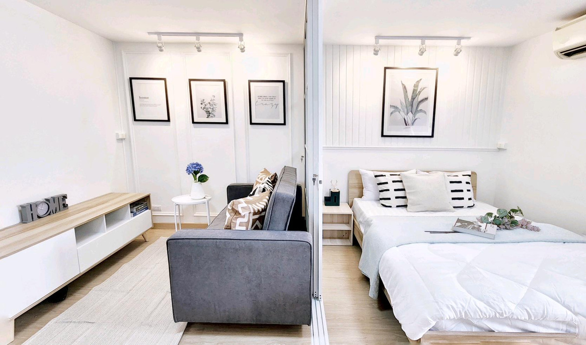 For SaleCondoRatchadapisek, Huaikwang, Suttisan : ❣️❣️Ratchada City 18 Condo❣️❣️ 📍Beautiful room in Ratchada area😍😍 Convenient transportation, near MRT🚈