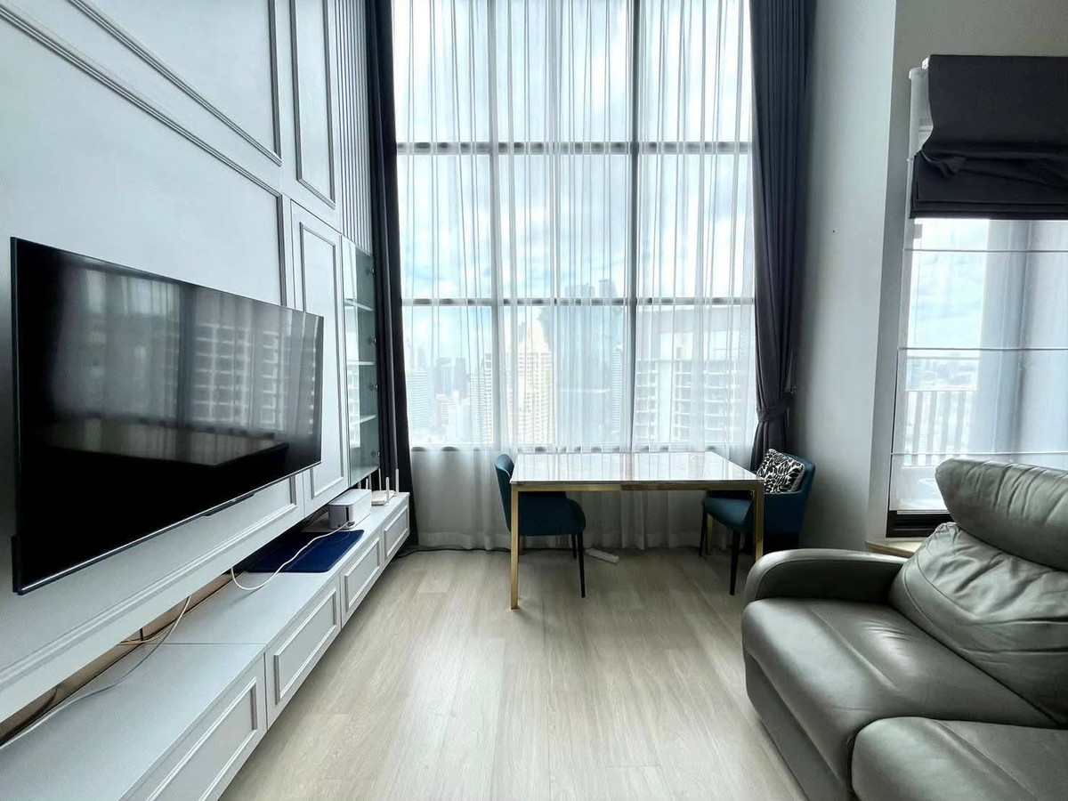 ให้เช่าคอนโดสาทร นราธิวาส : ถูกมาก! Knightsbridge Prime Sathorn (Duplex) ชั้น 40 เฟอร์นิเจอร์ & เครื่องใช้ไฟฟ้าครบ ใกล้BTS Chong Nonsi