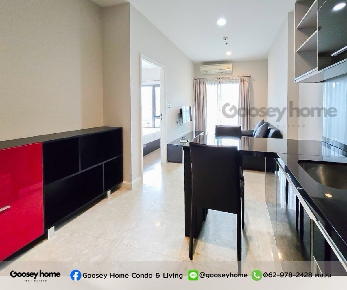 For RentCondoSukhumvit, Asoke, Thonglor : 🛋 For rent ✷ (1 year contract)   🛍️🏙️✨In the heart of Thonglor Ekkamai🚆Walk out of the building 10 steps to BTS Thonglor. 16th floor. Open and airy view | 35 sq m. | 24,000 baht/month.