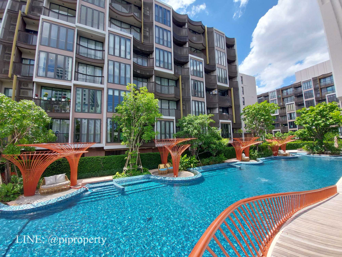 For RentCondoOnnut, Udomsuk : River view 2 Bedrooms unit for rent in Kawa Haus. T77 community with a British international school Prep and Sansiri farm. On Nut living area. 