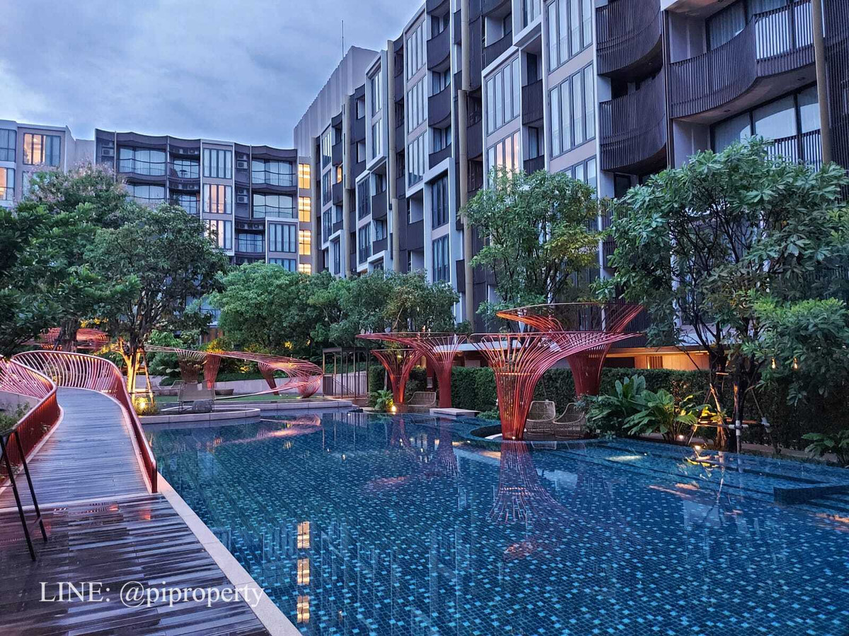 For RentCondoOnnut, Udomsuk : River view 2 Bedrooms unit for rent in Kawa Haus. T77 community with a British international school Prep and Sansiri farm. On Nut living area. 