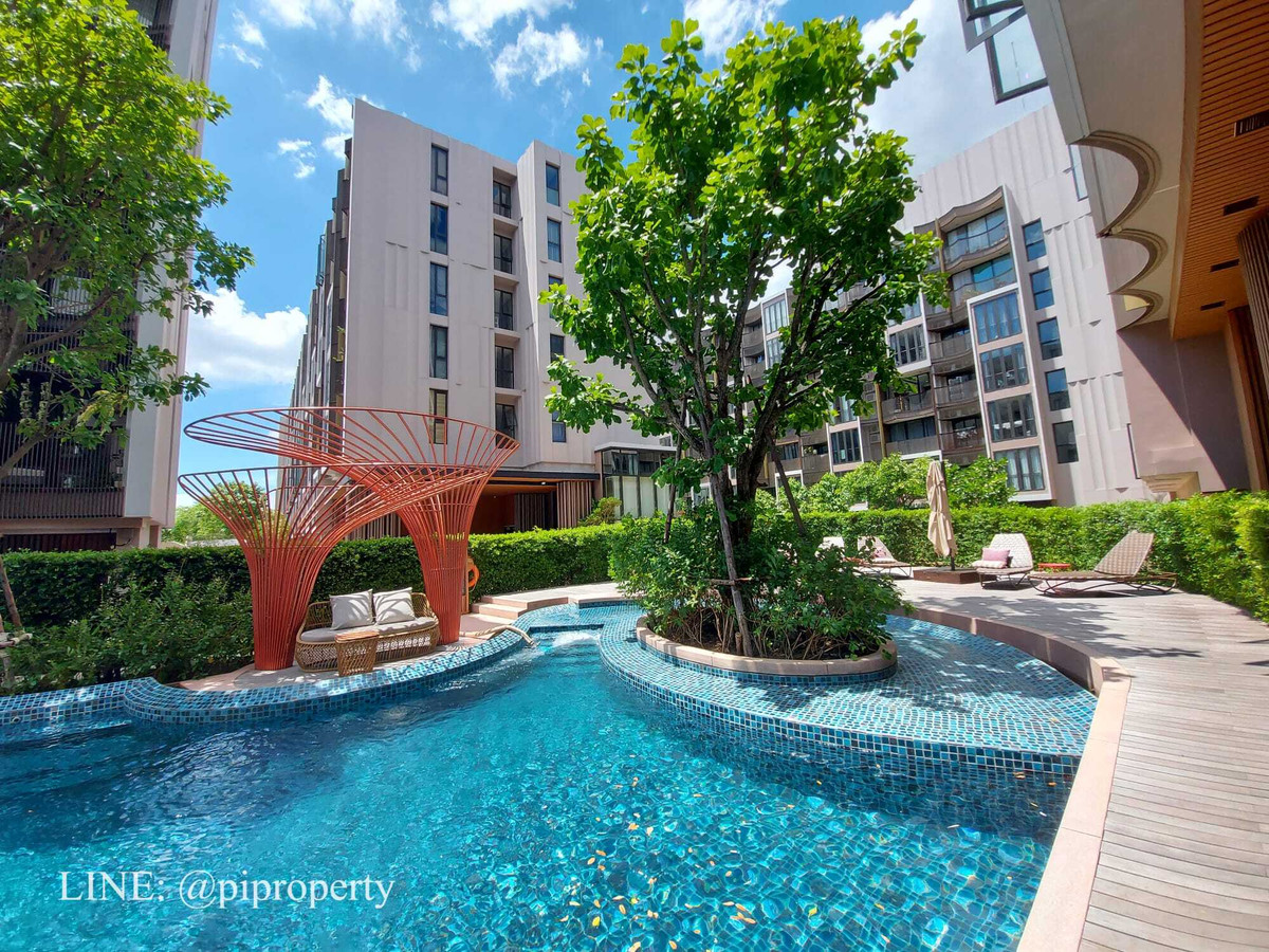 For RentCondoOnnut, Udomsuk : River view 2 Bedrooms unit for rent in Kawa Haus. T77 community with a British international school Prep and Sansiri farm. On Nut living area. 