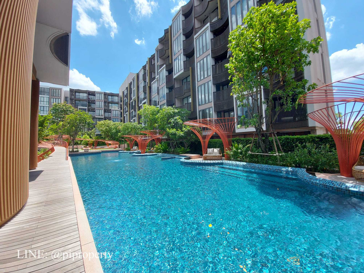 For RentCondoOnnut, Udomsuk : River view 2 Bedrooms unit for rent in Kawa Haus. T77 community with a British international school Prep and Sansiri farm. On Nut living area. 