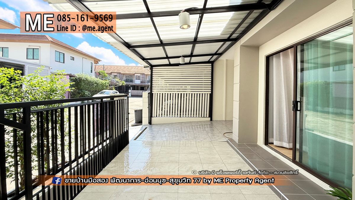 For SaleTownhomePattanakan, Srinakarin : Townhouse for sale, corner house, 2 floors, Pruksa Ville 73, Phatthanakan 38, newly renovated, wide front of the house. Near Ekkamai-Thonglor-Sukhumvit, call 064-954-9619 (TA67-26)