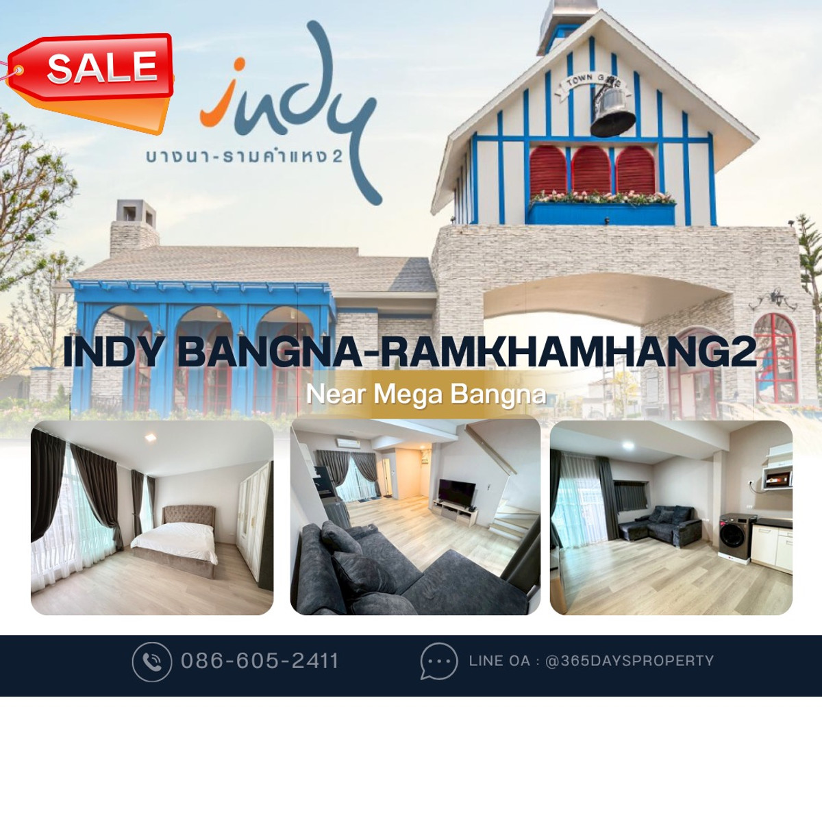 ขายทาวน์โฮมบางนา แบริ่ง ลาซาล : ✴️ 𝐅𝐨𝐫𝐒𝐚𝐥𝐞 ✴️ 𝟒.𝟐 𝐌𝐛 ‼️ 𝐈𝐍𝐃𝐘 𝐁𝐀𝐍𝐆𝐍𝐀-𝐑𝐀𝐌𝐊𝐇𝐀𝐌𝐇𝐀𝐄𝐍𝐆𝟐 🏡 𝐁𝐞𝐬𝐭 𝐏𝐫𝐢𝐜𝐞 🔥🔥 𝐍𝐞𝐚𝐫 𝐌𝐞𝐠𝐚 𝐁𝐚𝐧𝐠𝐧𝐚  🚩𝐃𝐮𝐥𝐰𝐢𝐜𝐡 𝐂𝐨𝐥𝐥𝐞𝐠𝐞 𝐈𝐧𝐭𝐞𝐫𝐧𝐚𝐭𝐢𝐨𝐧𝐚𝐥 𝐒𝐜𝐡𝐨𝐨𝐥