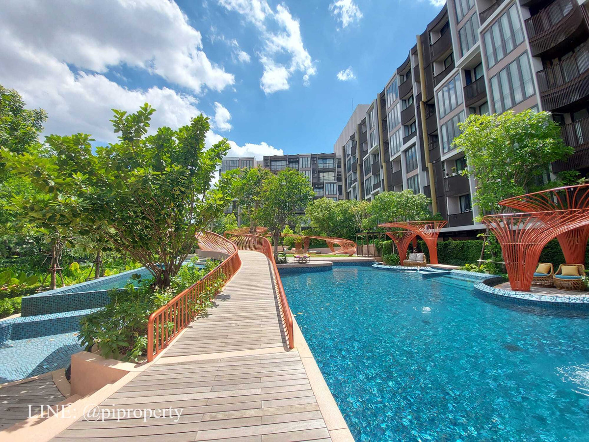For RentCondoOnnut, Udomsuk : River view 2 Bedrooms unit for rent in Kawa Haus. T77 community with a British international school Prep and Sansiri farm. On Nut living area. 