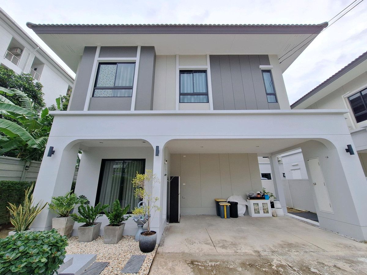 For SaleHousePathum Thani,Rangsit, Thammasat : Cheap house for sale Mitti Village, Lam Luk Ka, Khlong 6, inside house, Soi 4, area 50.6 wa, beginning of the project.