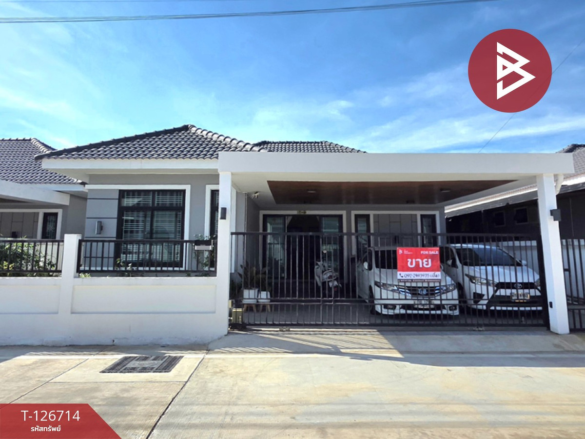 For SaleHousePattaya, Bangsaen, Chonburi : Single house for sale Lertruthai Home Village, Sriracha, Chonburi