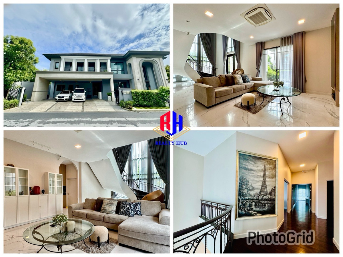 HouseLadkrabang, Suwannaphum Airport : For sale/rent Grand Bangkok Boulevard Bangna-On Nut, 5 bedrooms, 505 sq m, near Suvarnabhumi Airport.