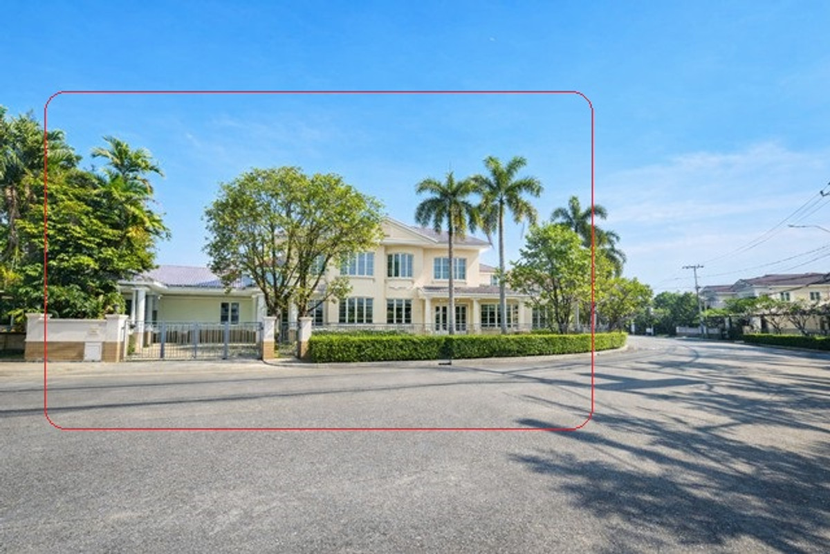 ให้เช่าบ้านนวมินทร์ รามอินทรา : คฤหาสน์ใหญ่ 2หลัง 5-6นอน ให้เช่า แอร์9ตัว 125 ตร.วา 405 ตร.ม. เฟอร์นิเจอร์บิ้วอินครบ หัวมุม วัชรพล ทางด่วนเอกมัย-รามอินทรา สุขาภิบาล5