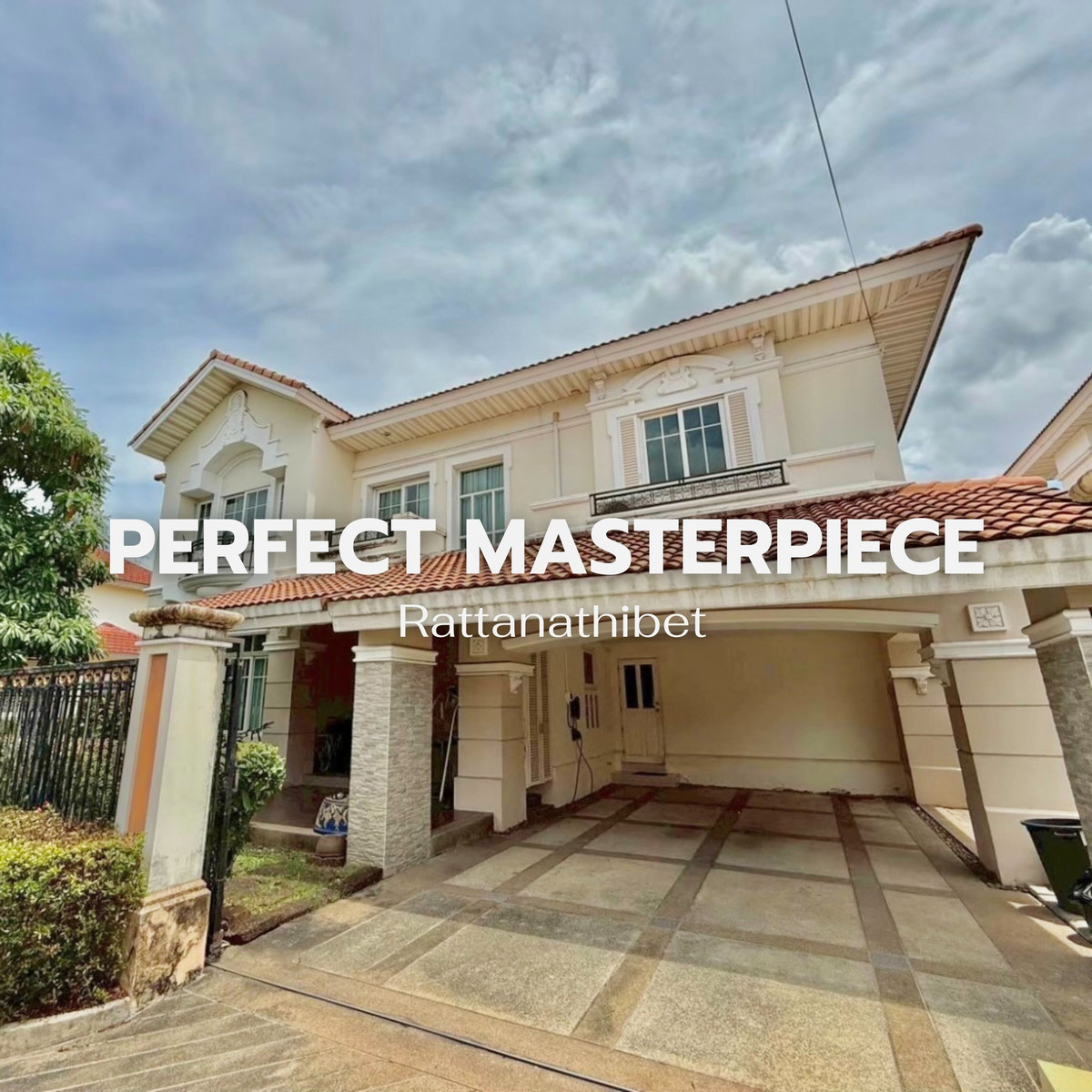 For SaleHouseRama5, Ratchapruek, Bangkruai : 🏡For sale 7,500,000 baht, price lower than appraised price, detached house, 4 bedrooms, 5 bathrooms | Baan Perfect Masterpiece Rattanathibet lLINE: @steadfastre