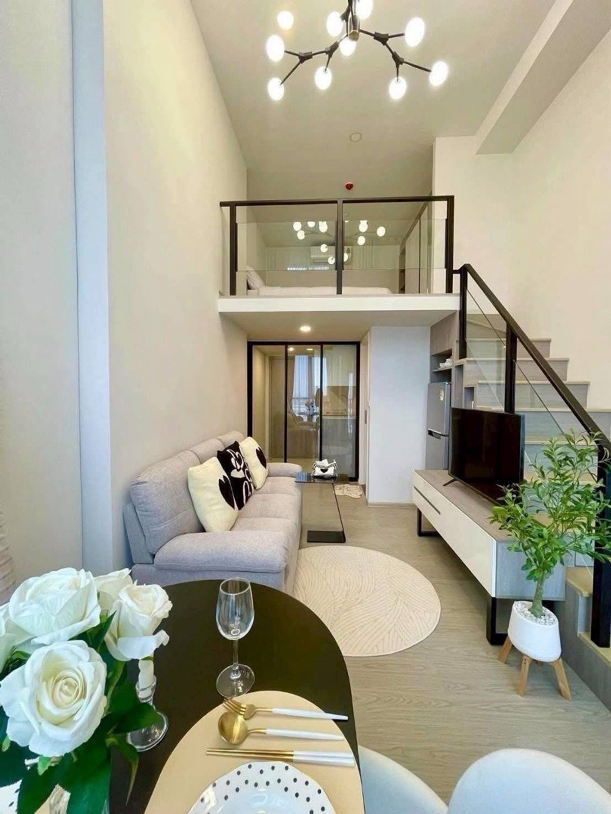 For RentCondoSeri Thai, Ramkhamhaeng Nida : For rent Origin Plug&Play Ramkhamhaeng Triple Station