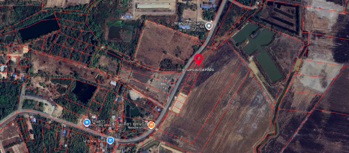 ขายที่ดินปราจีนบุรี : 93027 - ขายที่ดินแบ่งขาย 9 แปลง ขนาด 200 ตรว. ต่อแปลง ราคาถูก ในตัวเมืองวังดาล กบินทร์บุรี ปราจีนบุรี ติดถนนทางหลวง ทำเลดี น่าลงทุน เดินทางสะดวก