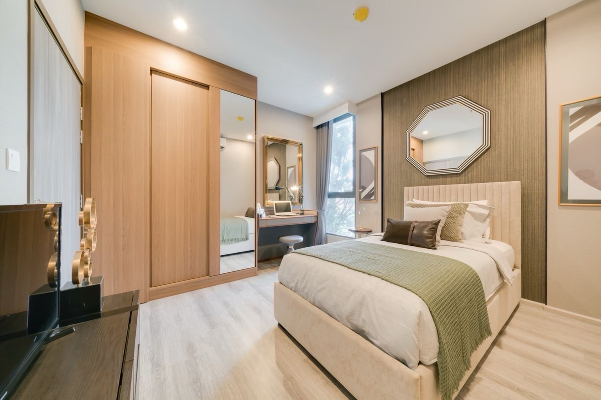 For RentCondoOnnut, Udomsuk : 🔥For urgent rent🔥Ideo Mobi Sukhumvit 66, 2 bedrooms, 2 bathrooms, fully furnished, beautiful room, ready to move in, near BTS Udomsuk❗