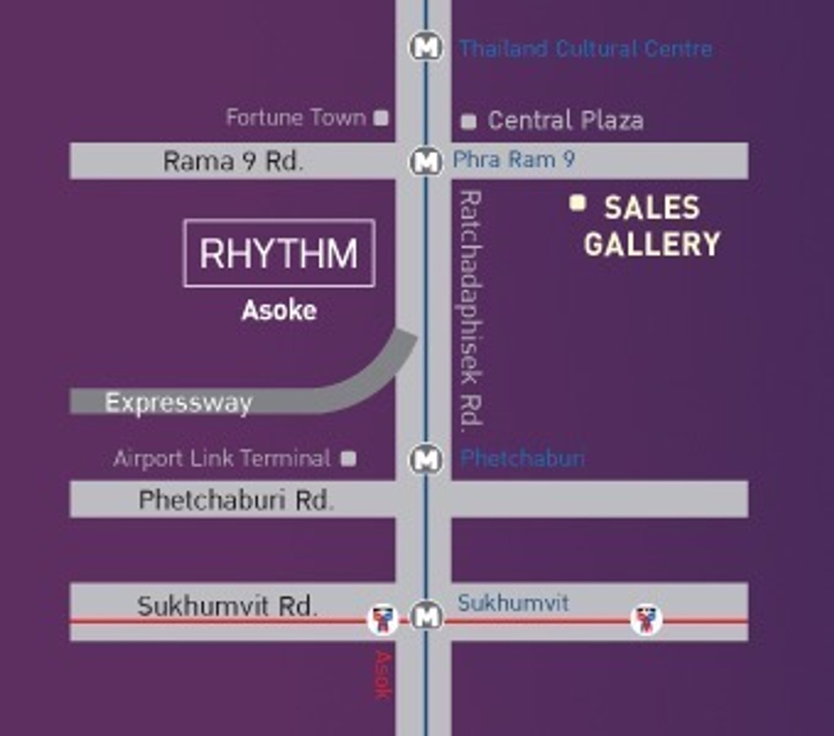 For RentCondoRama9, Petchburi, RCA : 🌈Available and ready to move in🍀Rhythm Asoke, 14th floor🍀 Beautiful view🌸14th floor⛔️⛔️NOT CO-AGENT⛔️⛔️