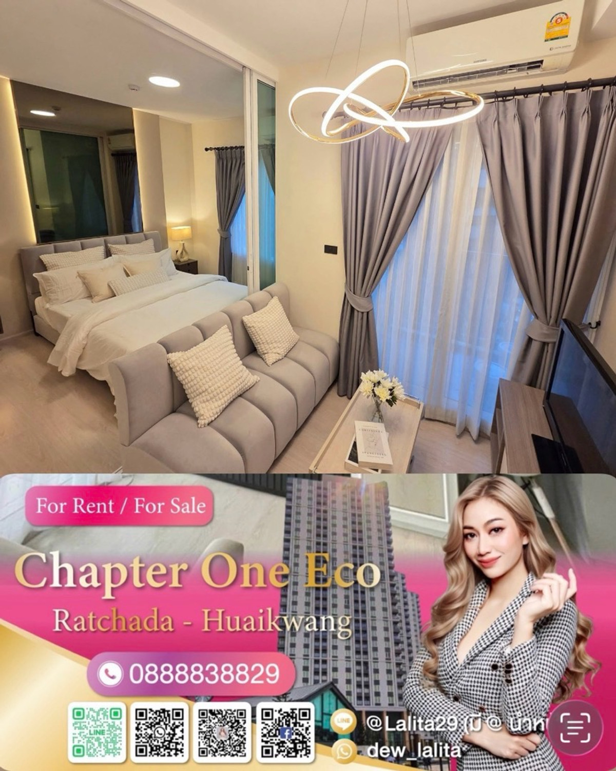 ให้เช่าคอนโดรัชดา ห้วยขวาง : 🔥🔥🔥 พร้อมอยู่ สภาพใหม่ 🔥🔥🔥
🌻𝐅𝐨𝐫 𝐑𝐞𝐧𝐭🌻 𝐂𝐡𝐚𝐩𝐭𝐞𝐫𝐎𝐧𝐞 𝐄𝐜𝐨 𝐫𝐚𝐭𝐜𝐡𝐚𝐝𝐚 𝐇𝐮𝐚𝐤𝐰𝐚𝐧𝐠  🏠 G3🔥พร้อมอยู่🔥
🍇🦢🍇ไม่รับโคค่ะ ติดโคมาแล้วค่ะ🍇🦢🍇
🟥🟩🟧🟨🟪🟥🟩🟧🟨🟥🟩🟨🟨🟪
❤️❤️ มี 7-11 หน้าตึก สะดวกสบายมากค่ะ
**ภาพประกอบตกแ