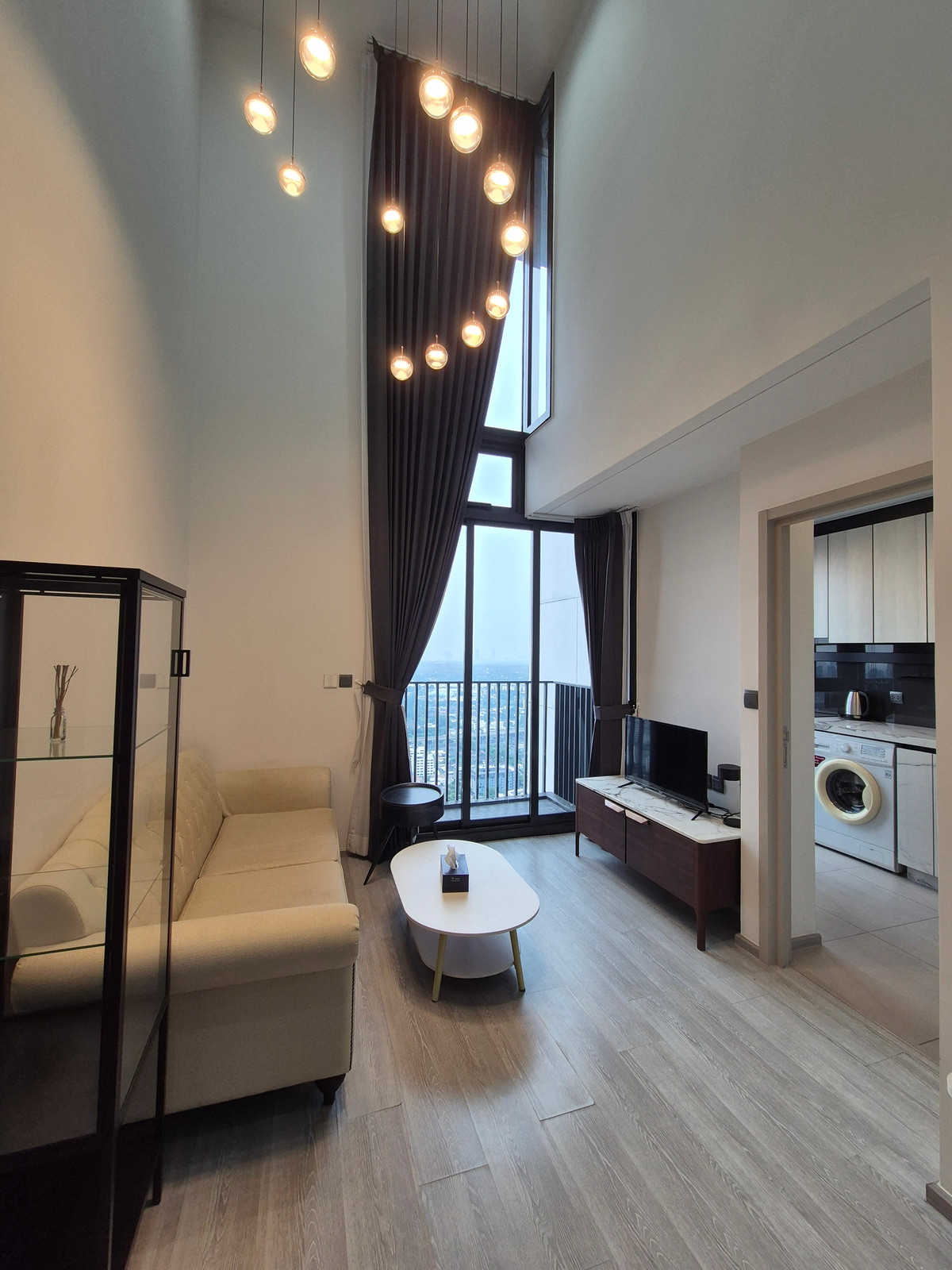 For RentCondoOnnut, Udomsuk : ✅️( DUPLEX ! )​ 1 Bedroom 42​ sq m. *Chao Phraya River view* THE LINE Sukhumvit 101, next to Sukhumvit Road, near BTS Punnawithi from Sansiri.