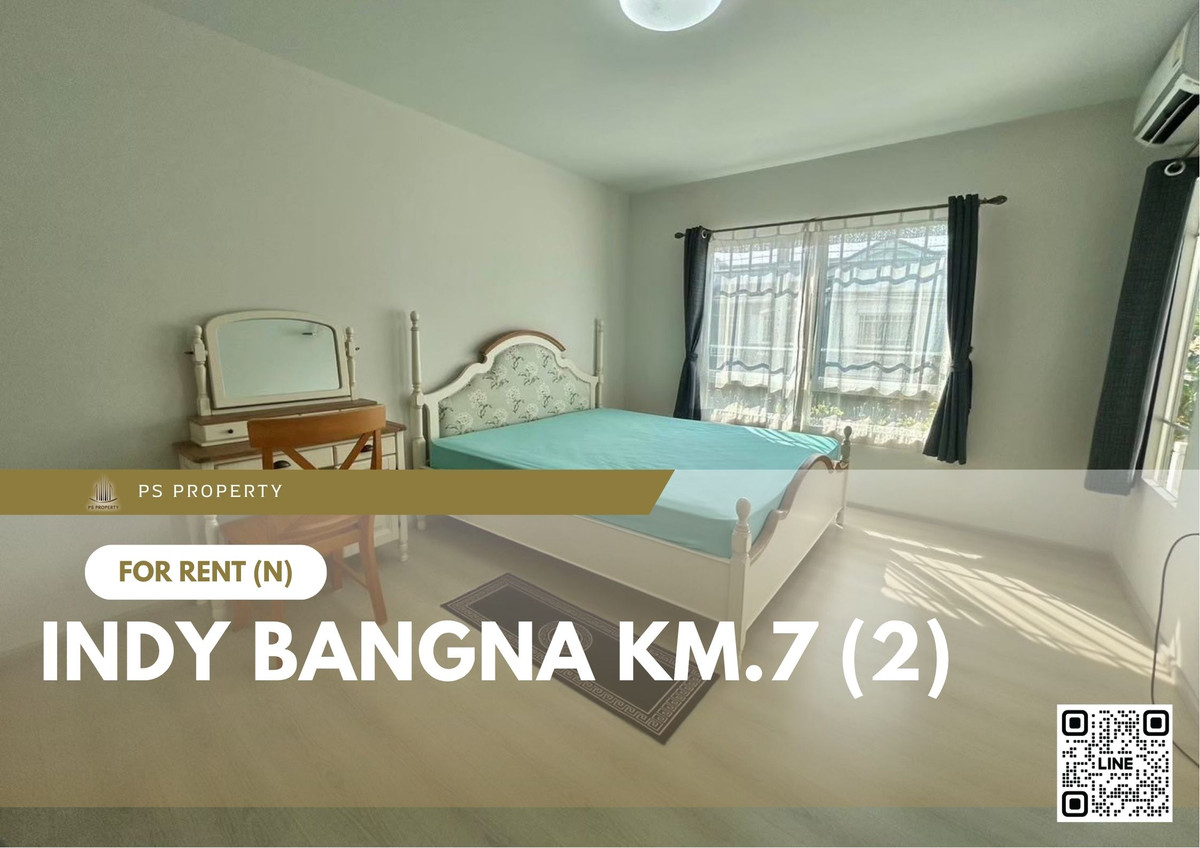 ให้เช่าทาวน์โฮมสมุทรปราการ สำโรง : ทาวน์เฮ้าส์ให้เช่า ✨ Indy Bangna Km.7 (2) ✨ 2 ห้องนอน 3 ห้องน้ำ เฟอร์นิเจอร์ และ เครื่องใช้ไฟฟ้าครบ   