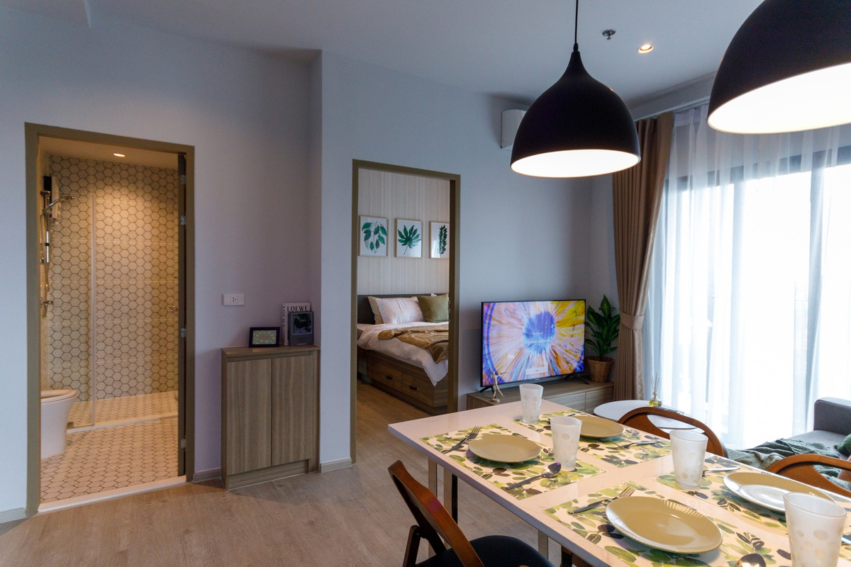 ให้เช่าคอนโดท่าพระ ตลาดพลู วุฒากาศ : ให้เเช่าคอนโด 2 ห้องนอน  ตกแต่งโดนเด่น เป็นสัดส่วน วิวเมืองโล่ง สิ่งอำนวยความสะดวกมากมาย 