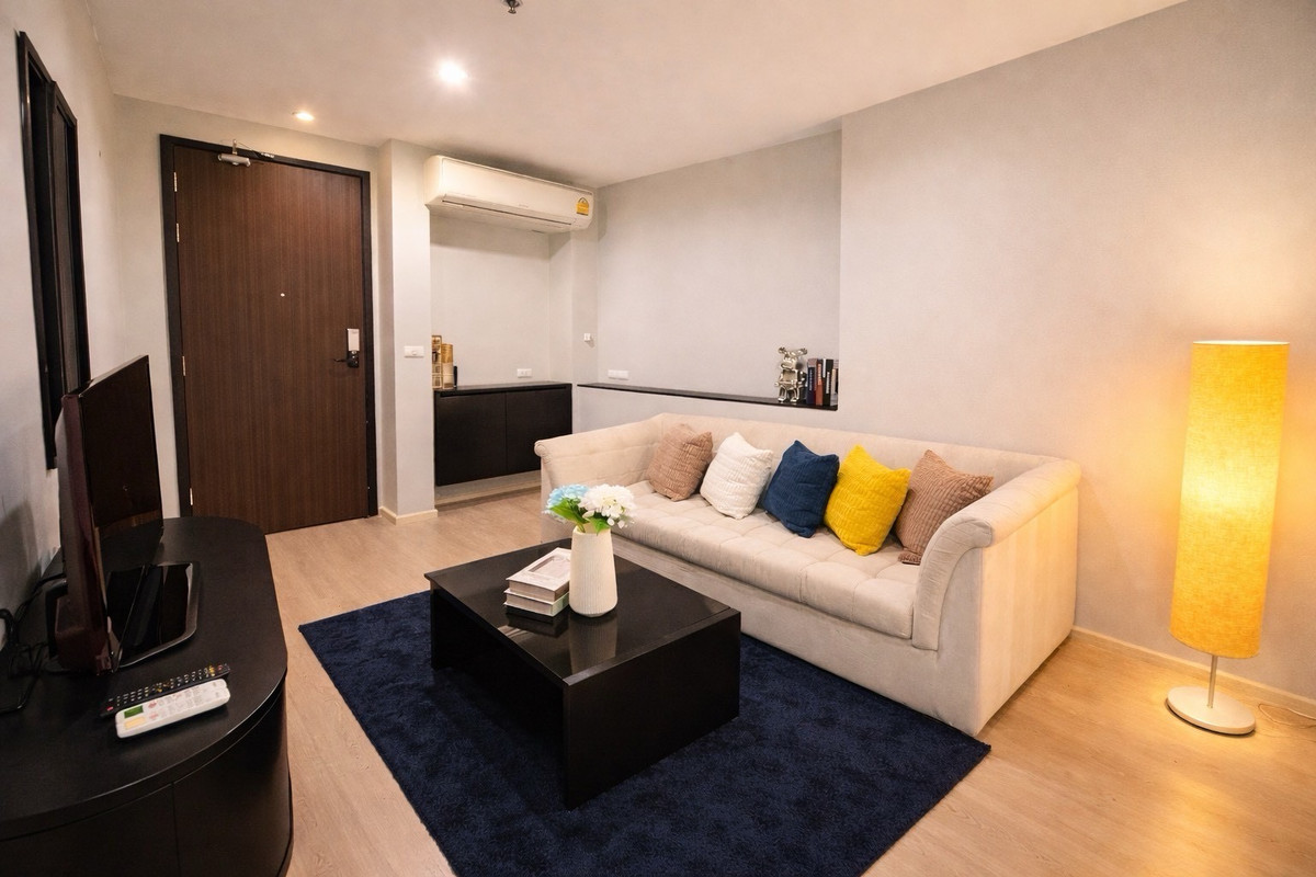 ให้เช่าคอนโดอ่อนนุช อุดมสุข : 🔥ให้เช่าด่วน🔥ริทึ่ม สุขุมวิท 44/1 ห้องกว้าง ตกแต่งสวย เฟอร์นิเจอร์ครบพร้อมเข้าอยู่ ติดรถไฟฟ้า BTS พระโขนง