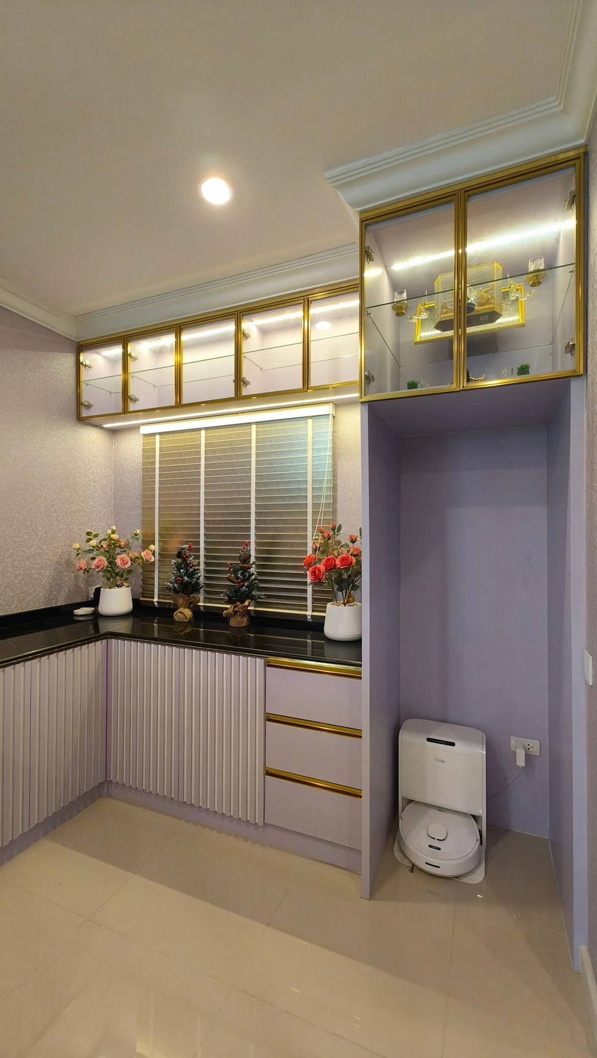 For SaleHouseChaengwatana, Muangthong : Luxury detached house for sale modern style Simple, elegant but perfect in every corner. The Palm Chaengwattana-Chaiyaphruek 70 square meters.