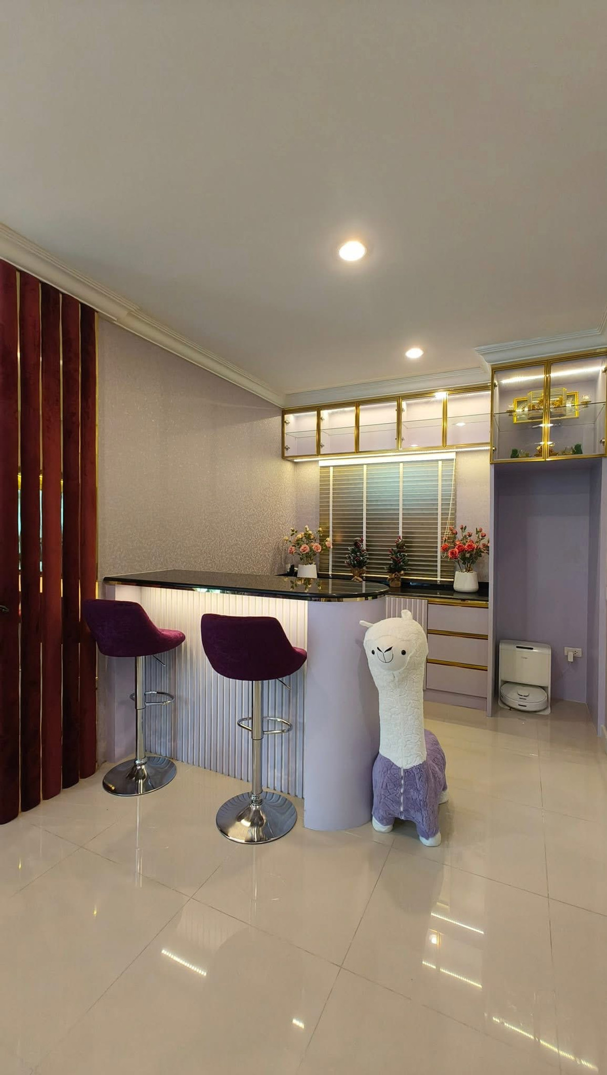 For SaleHouseChaengwatana, Muangthong : Luxury detached house for sale modern style Simple, elegant but perfect in every corner. The Palm Chaengwattana-Chaiyaphruek 70 square meters.