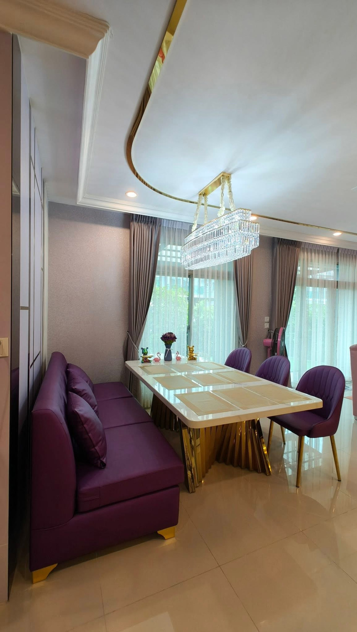 For SaleHouseChaengwatana, Muangthong : Luxury detached house for sale modern style Simple, elegant but perfect in every corner. The Palm Chaengwattana-Chaiyaphruek 70 square meters.