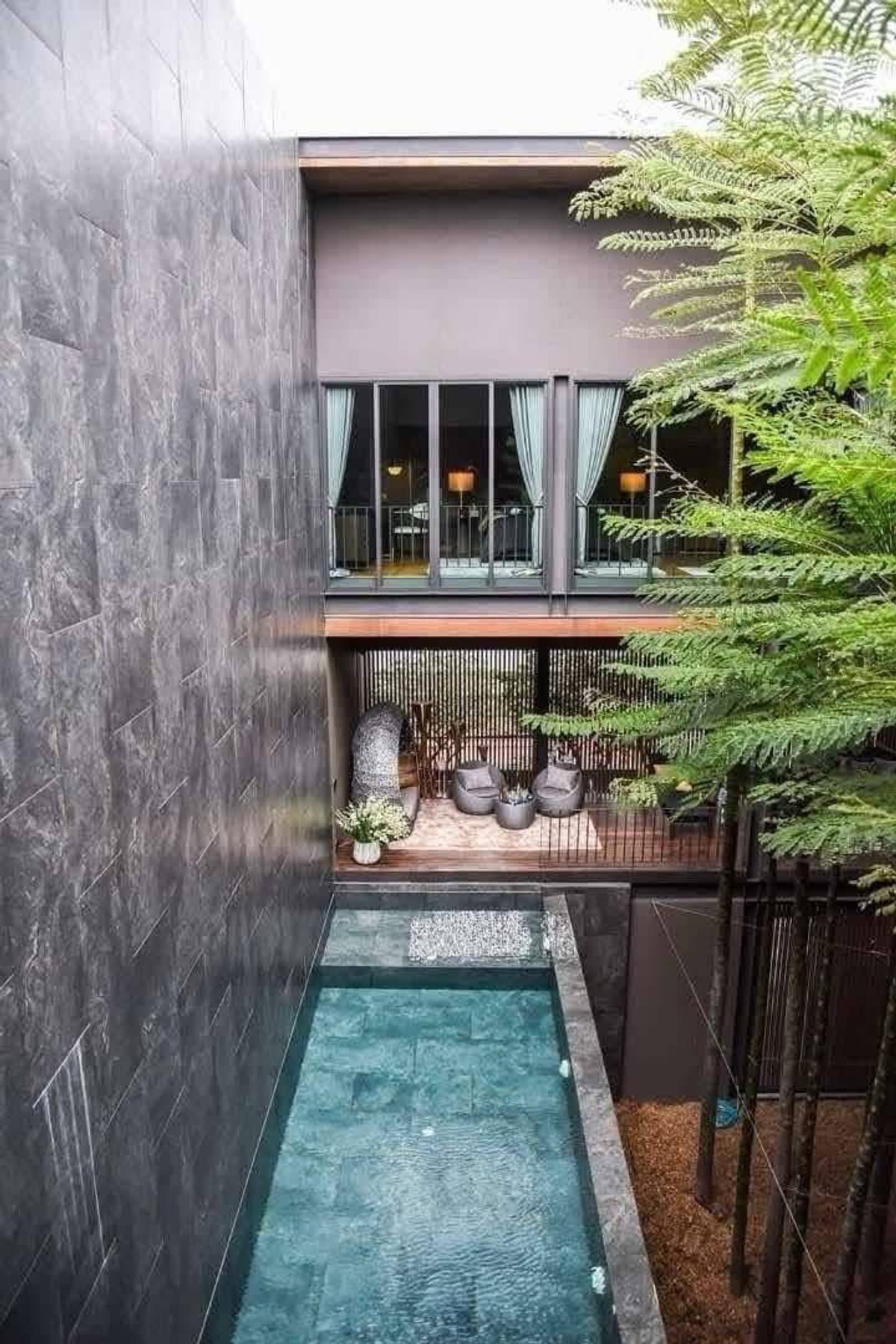 For SaleHouseChokchai 4, Ladprao 71, Ladprao 48, : Luxurious 3-story house for sale with swimming pool Behind Central Eastville, Nakniwat 21, Lat Phrao 71, land size 101 sq m., usable area 700 sq m.