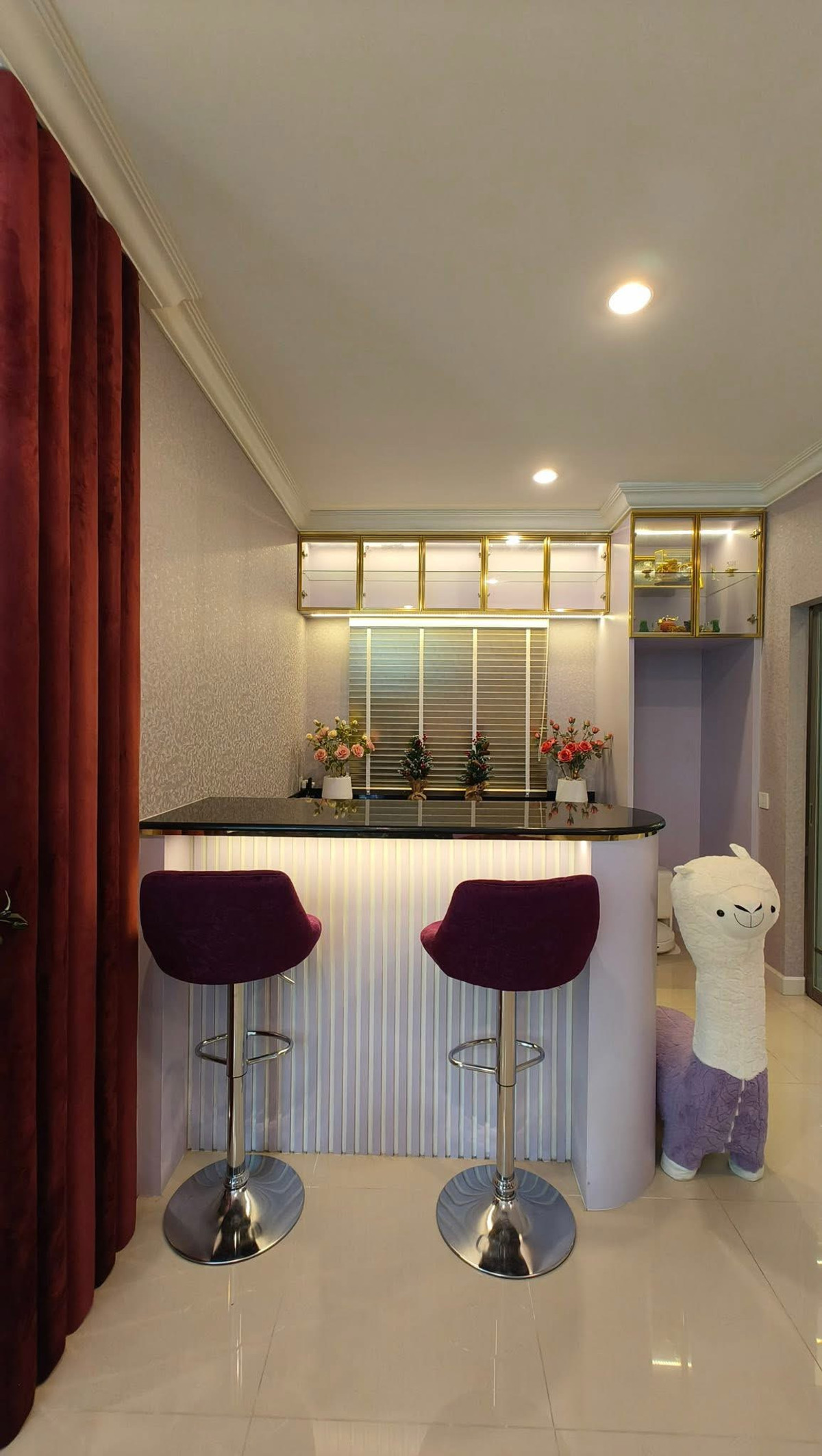 For SaleHouseChaengwatana, Muangthong : Luxury detached house for sale modern style Simple, elegant but perfect in every corner. The Palm Chaengwattana-Chaiyaphruek 70 square meters.